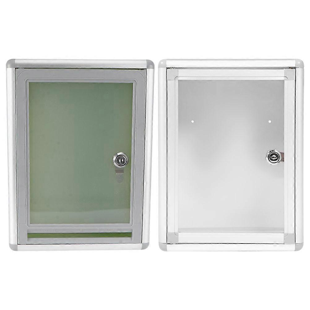 Lockable Wall Mount Mailbox for Storage Use Made of Acrylic and Aluminum Alloy in Assorted Colors