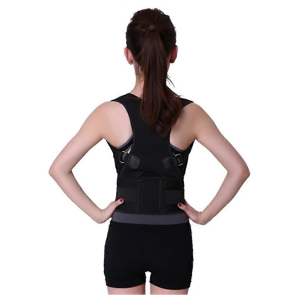 Adjustable Posture Corrector Magnetic Therapy Back Brace Shoulder Support Belt No Slouching, XLarge Efficiency