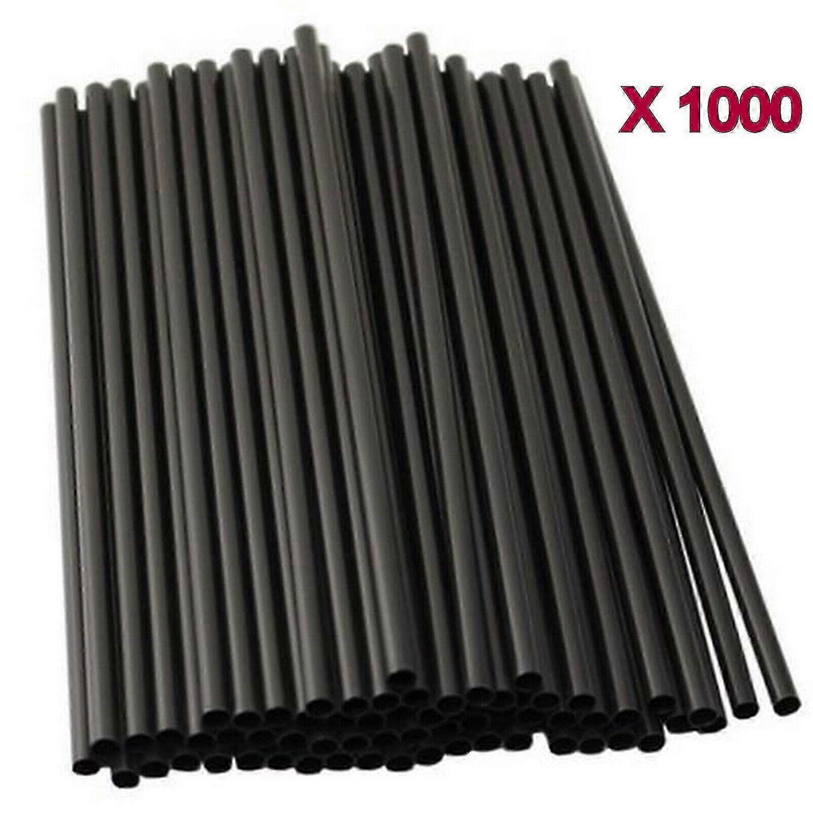 1000 Pieces Disposable Plastic Drinking Straws For Parties Straight Tableware