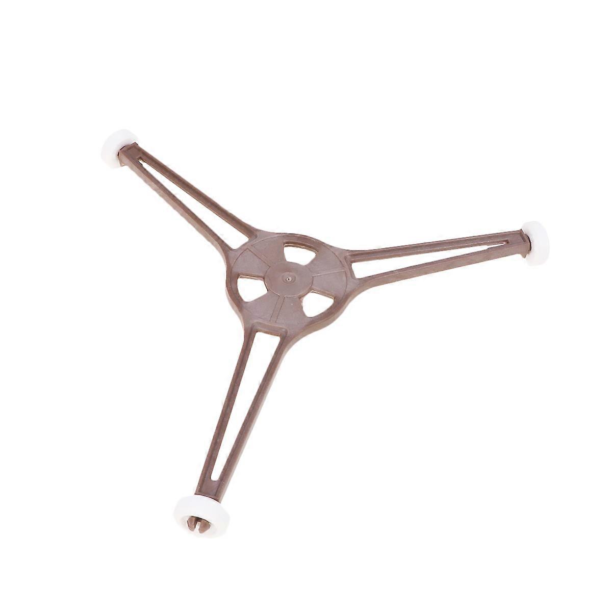 Plastic Microwave Plate Bracket for Oven Use Easy to Install and Clean Coffee Color Fits Most Microwaves 2Pc