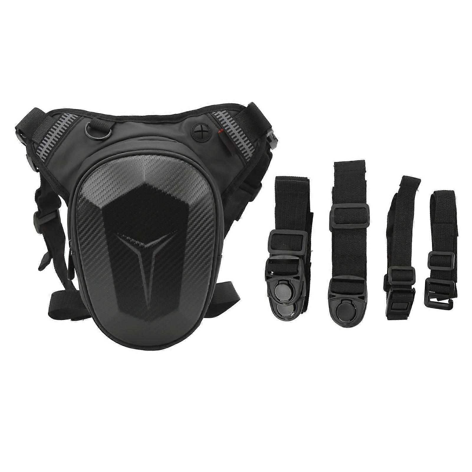 תיק רגל טיפה לאופנוע עמיד במים בסגנון סיבי פחמן