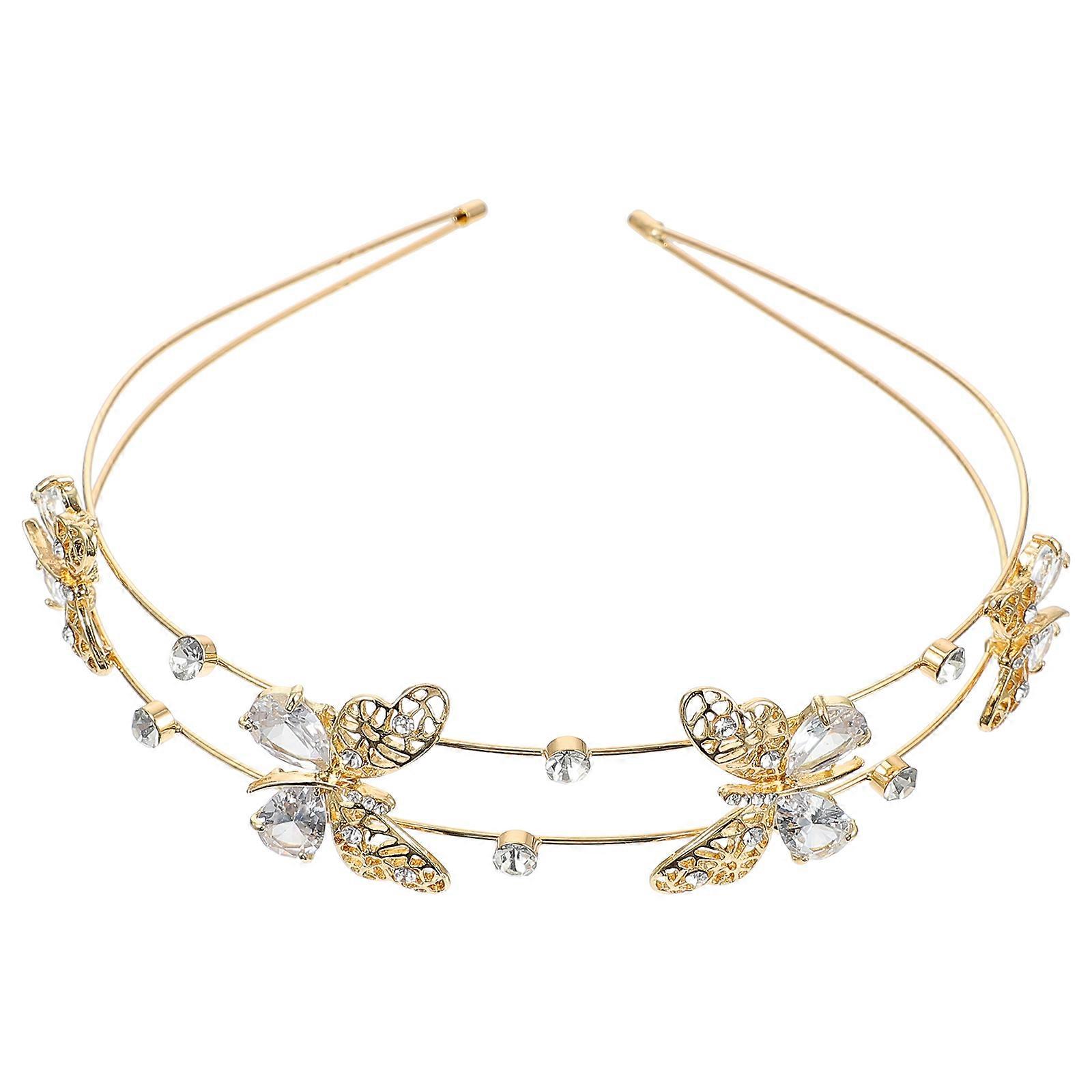 Here's a polished and engaging product description for your **Rhinestone Butterfly Headband**:
✨ **Elegant Rhinestone Butterfly Headband for