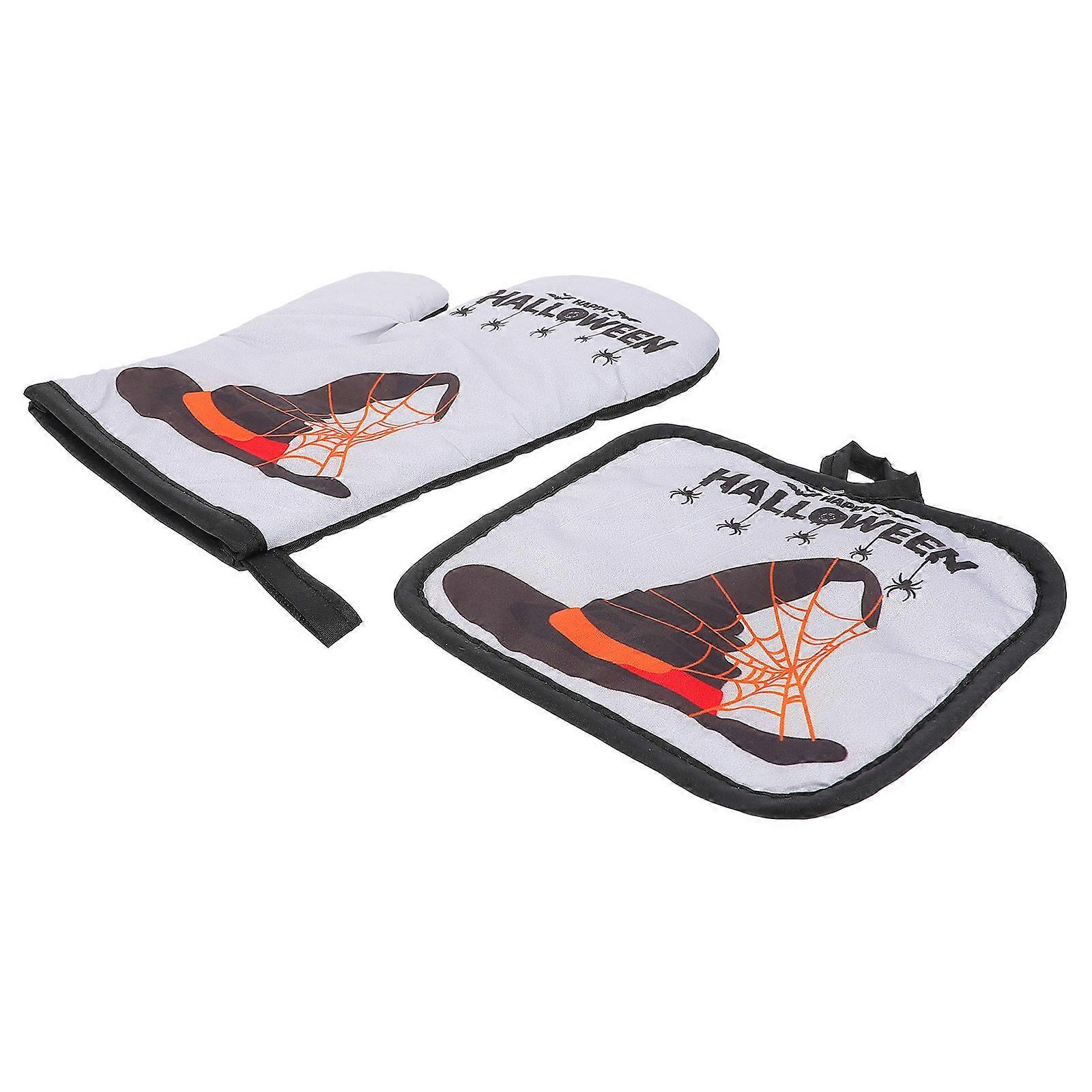 Baking Gloves Set, Mitts with Hanging Feature, Perfect for Kitchen Organization