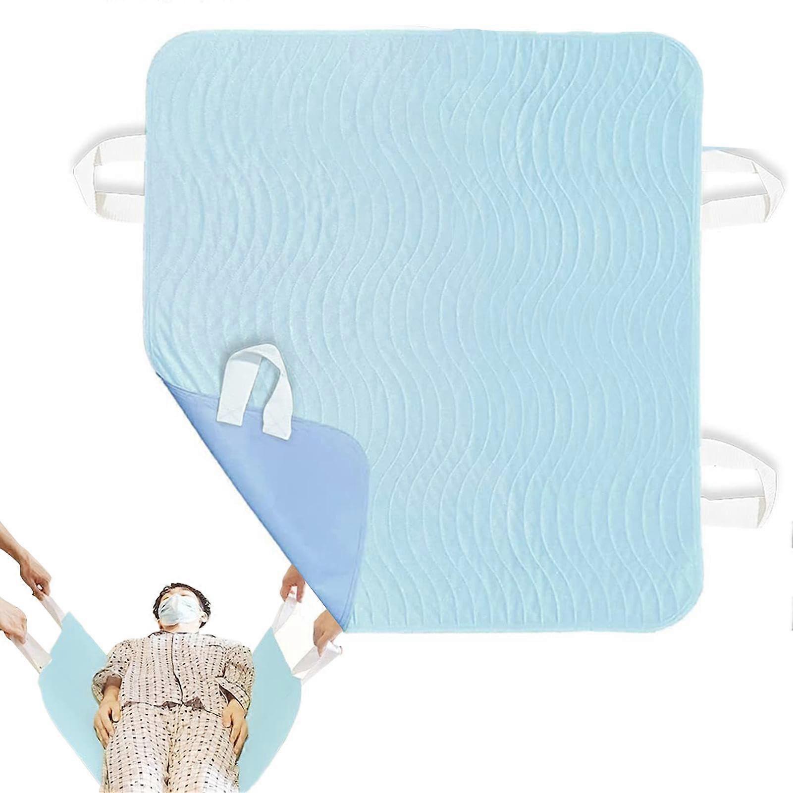 Bed pads for elderly, washable mattress protector, bed overlay for elderly, repositioning pad with waterproof layer and washable design.