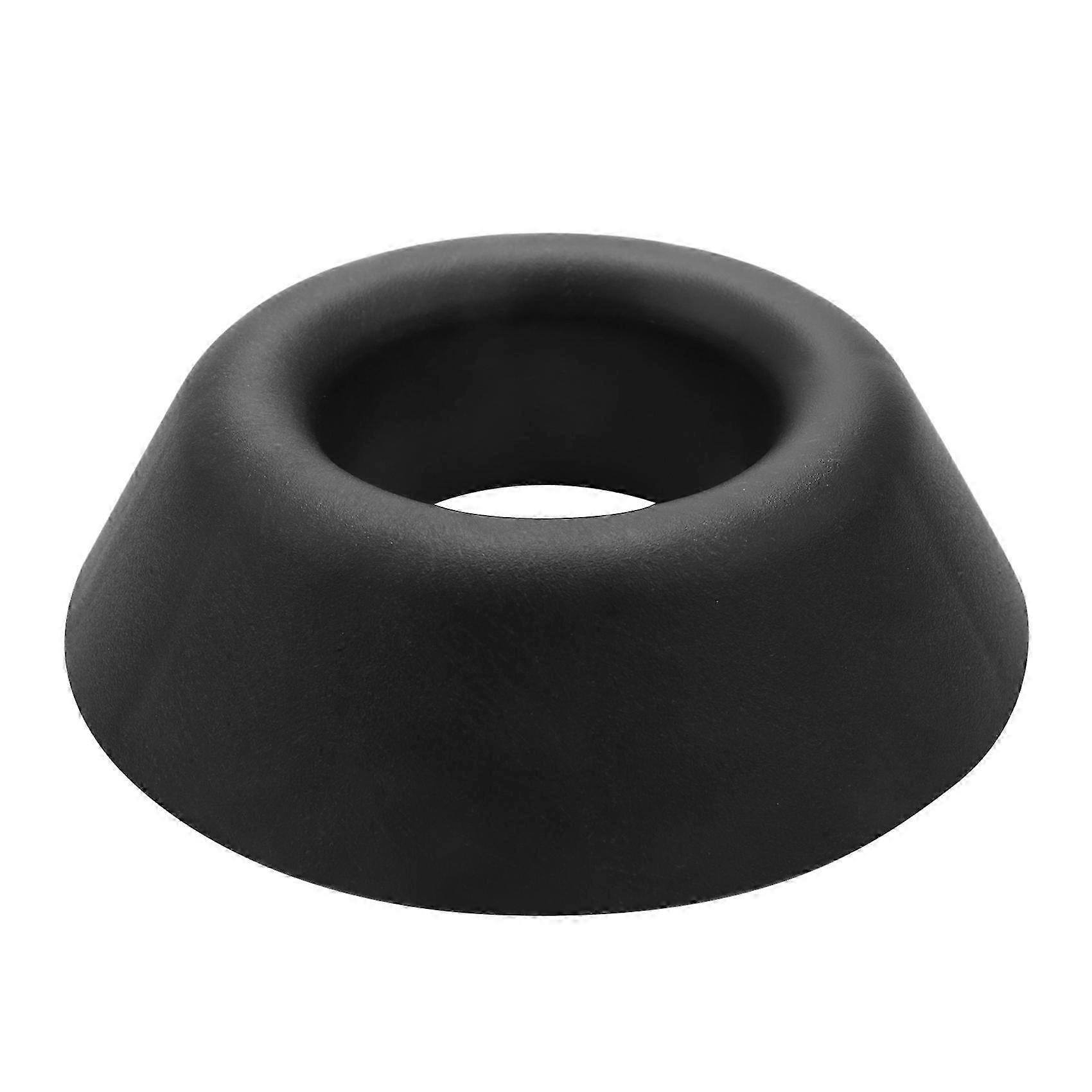 Adjustable Sports Ball Display Stand - Durable Plastic Base for Multiple Ball Types in Black