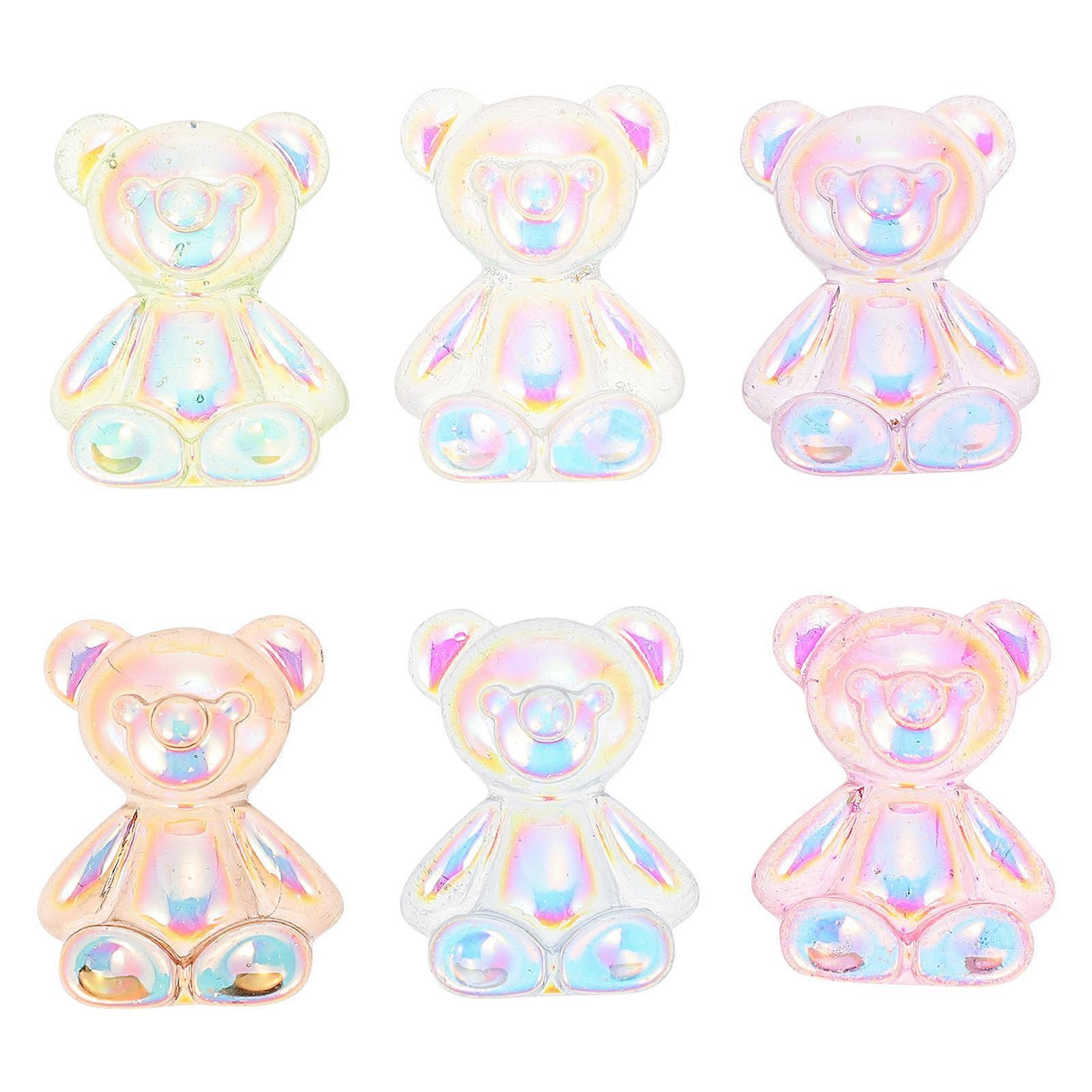 DIY Earring Ornaments Decorative Resin Charms For Craft Enthusiasts And DIY Lovers 2.1X1.8cm Random Color Craft Supplies 30Pcs