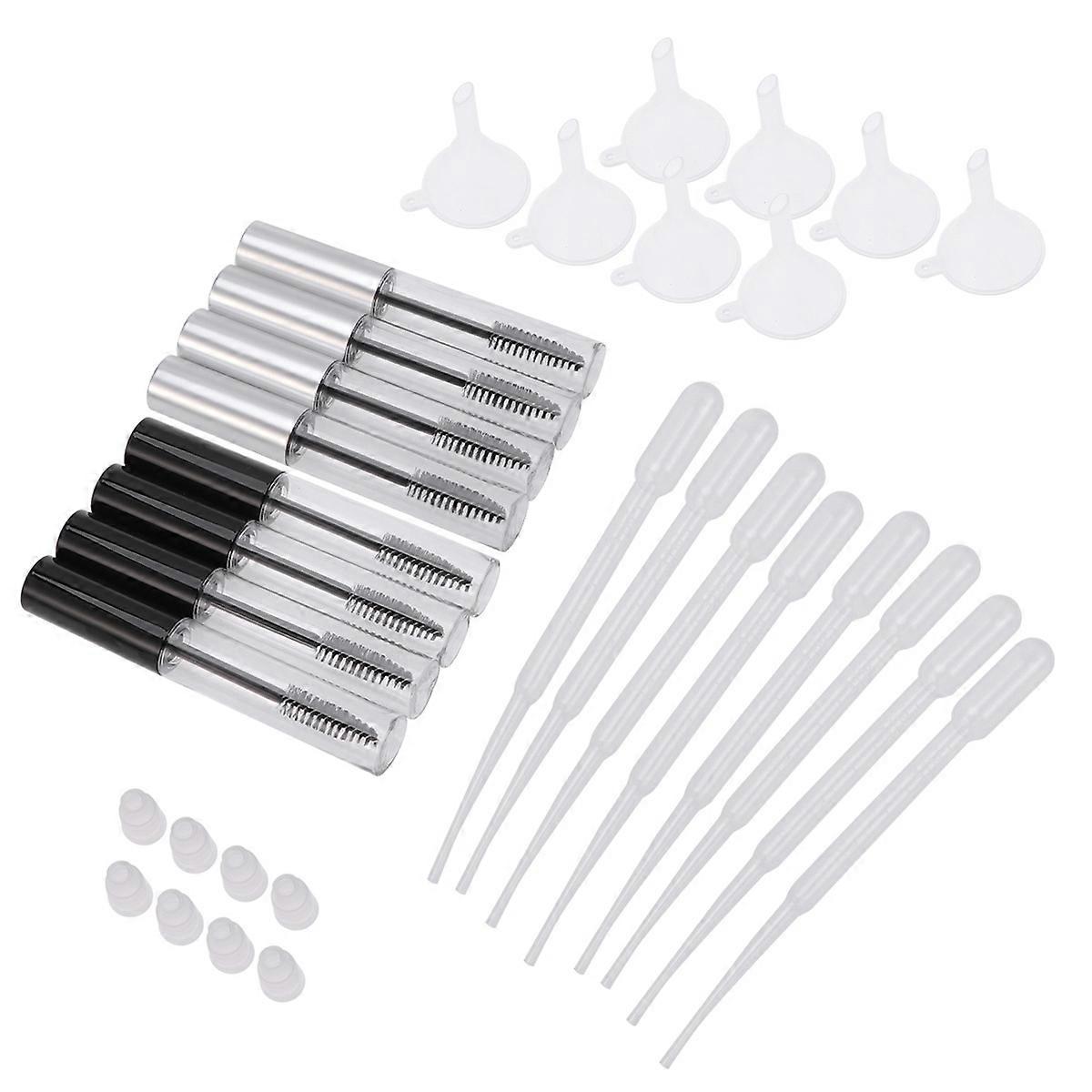 Refillable Empty Mascara Tubes With Eyelash Wand 8Pcs Lightweight Makeup Application Containers For Women Travel Use Assorted Color