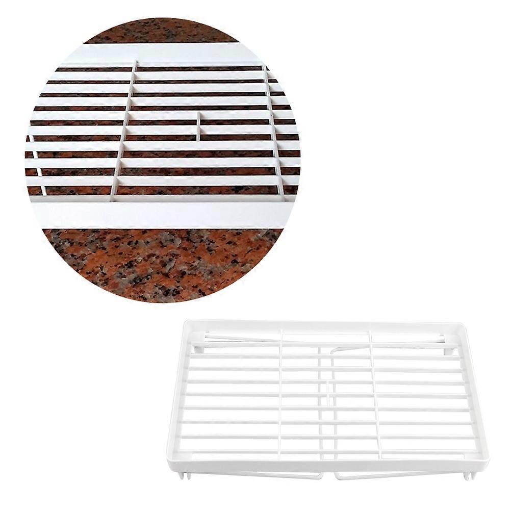 Folding Rack Organizer Kitchen Space-saving Shelf For Home Organization 1Pack White