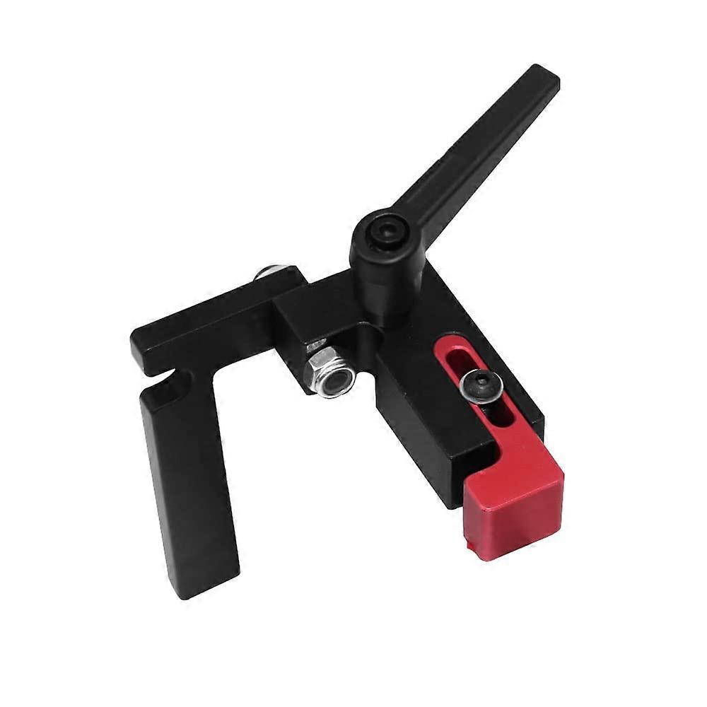 Zaun Flip Stop for Woodworking Mitre Track Stopper MultiSlot Fence Sliding Limiter Locator for Router and Saw Table DIY Tool (Color: Black)