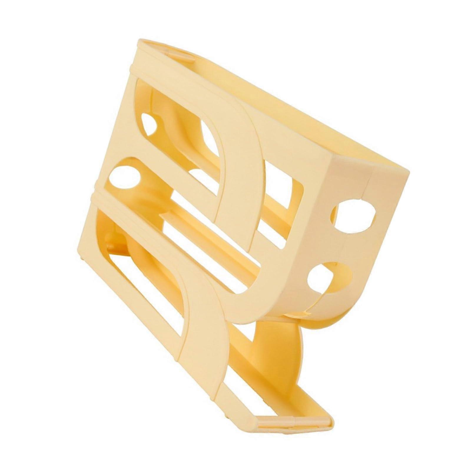 Eggs Keeper Essential Storage Box, Fashion Suitcase, Storage Holder and Sturdy Plastic, Fits in Refrigerators Yellow