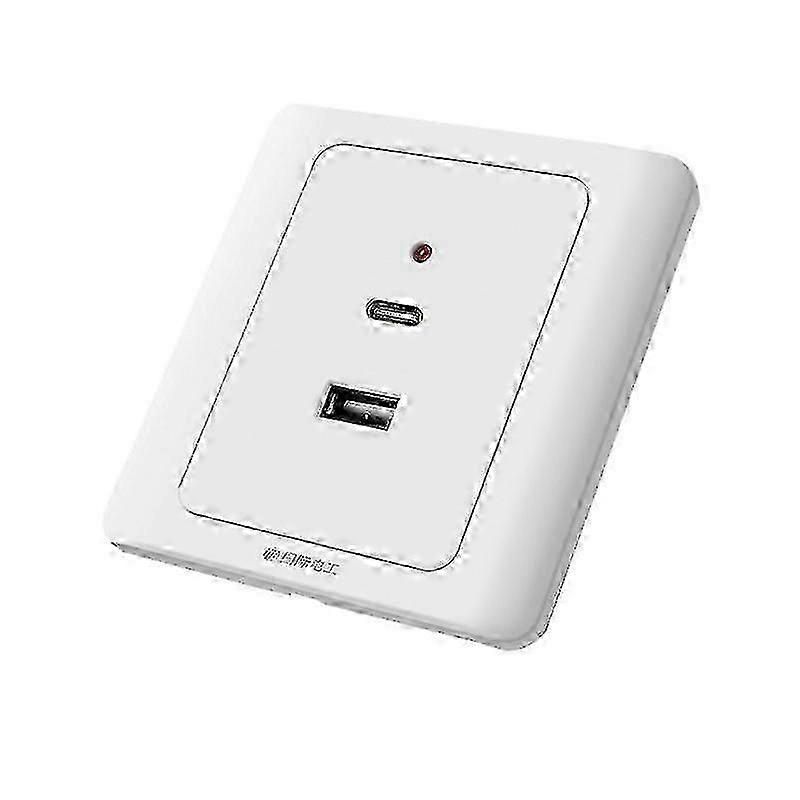 USB-vegguttak Typec courser 18w 220v stikkontakt