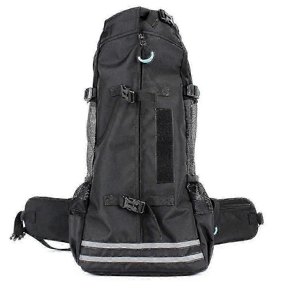 حقيبة ظهر كبيرة قابلة للتنفس للكلاب للبلدغ مع ميزات قابلة للتعديل وتصميم مناسب للسفر