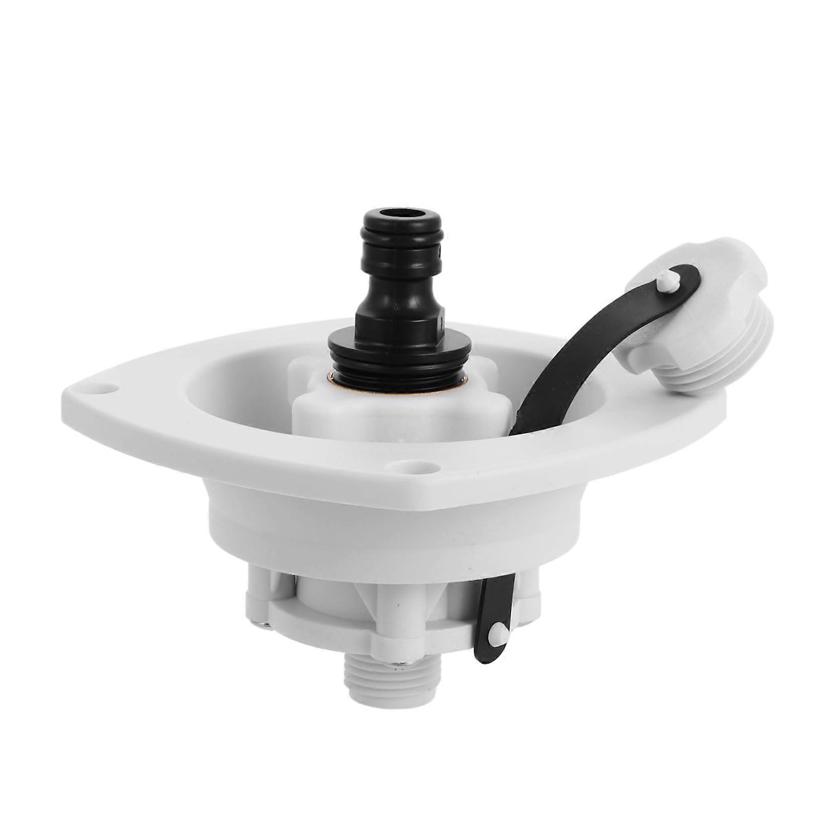 RV Water Inlet Valve Quick Connector 1-Set Kit, Fresh Water Fill Accessory, Easy Install, RV System Compatible