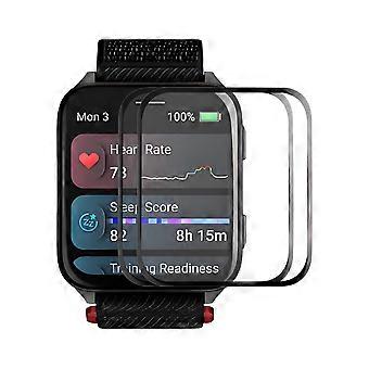 For Garmin Venu X1 2Pcs Screen Protector ENKAY HAT PRINCE 3D Curved PC+PMMA Ultra Clear Film - Black