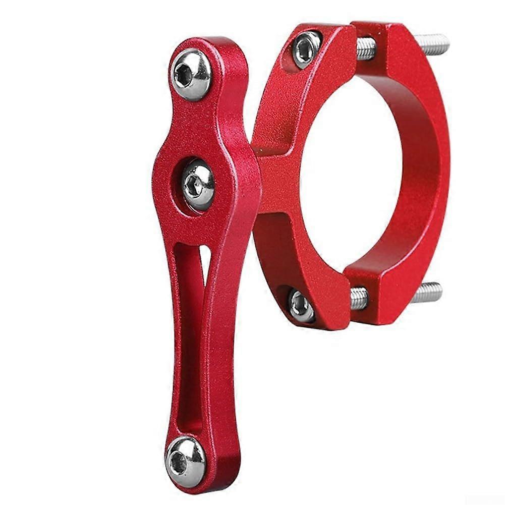 Aluminum Cup Holder Adapter For Bicycles And Motorcycles, Quick Install On Handlebars And Seats, Red, Single-Screw