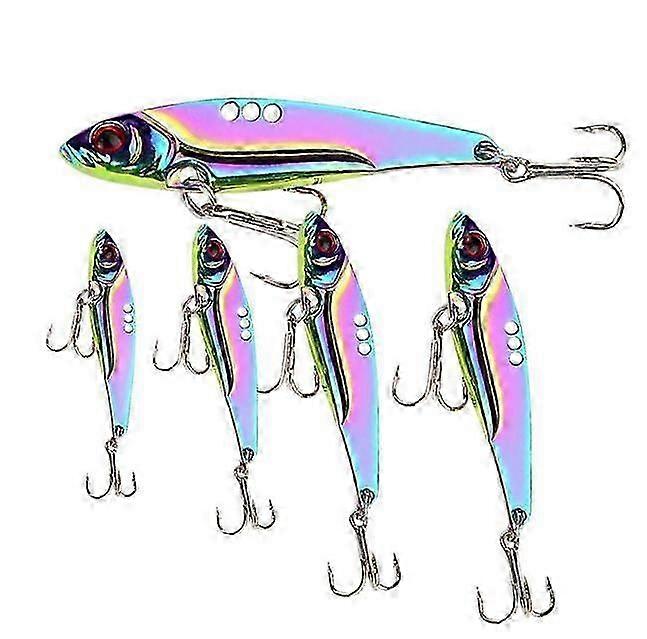 Regenbogen 10 Stück 3g-25g Metallklinge Angelköder VIB Köder Shining Bar...