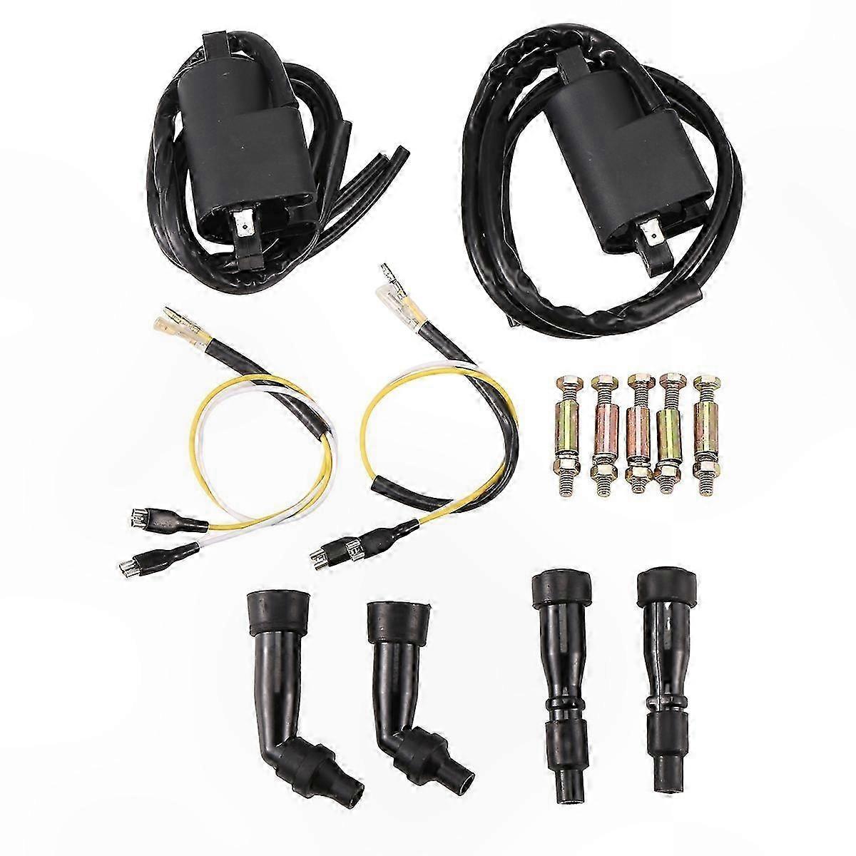 Ignition Coils and Caps Kit Compatible with   GS Series and   KZ Models