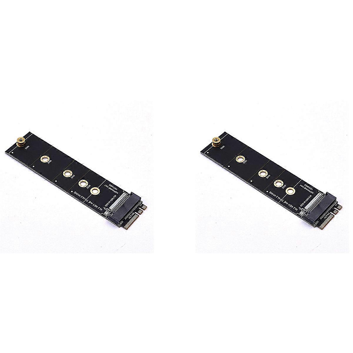 2X M.2 A+E KEY Slot To M.2 NVME Adapter Card NGFF To KEY-M Expansion Card NVMe PCI Express SSD Port