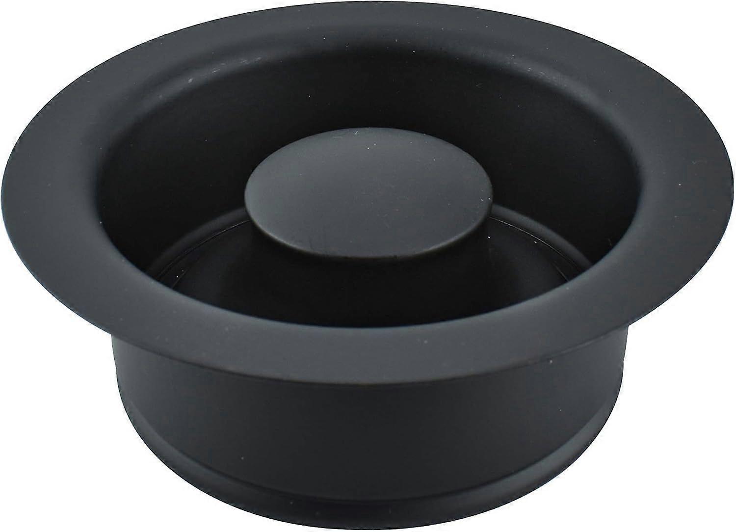 Garbage Disposal Flange and Stopper, Black
