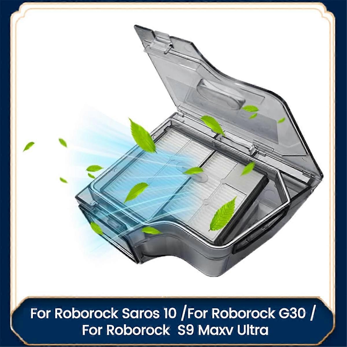 Dust Box with Filter for Saros 10 / S9 Maxv Ultra Robot Vacuum Cleaner Accessories Replacement Dustb