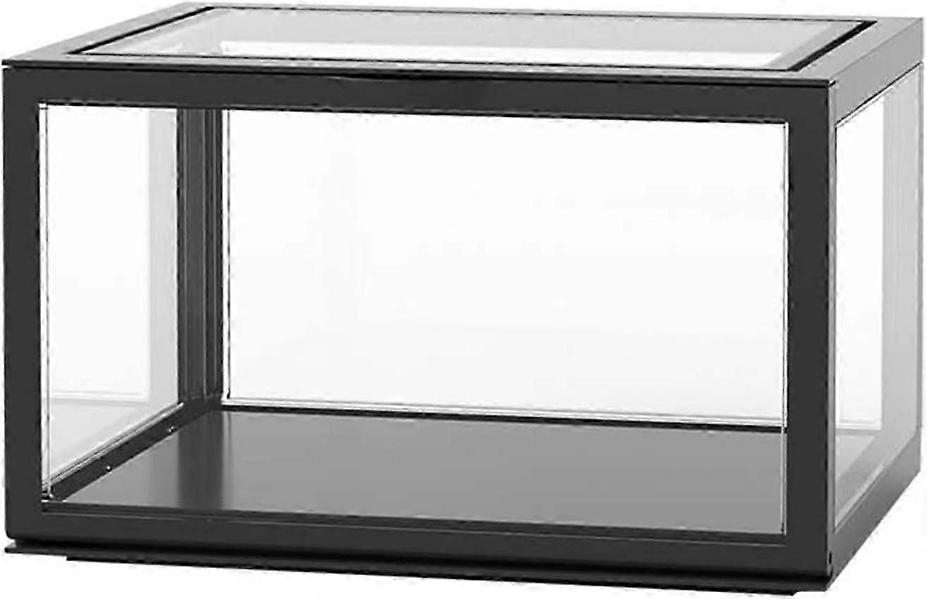 Acrylic Storage Case , Dustproof Clear Figure Organizer Durable For Home (White)