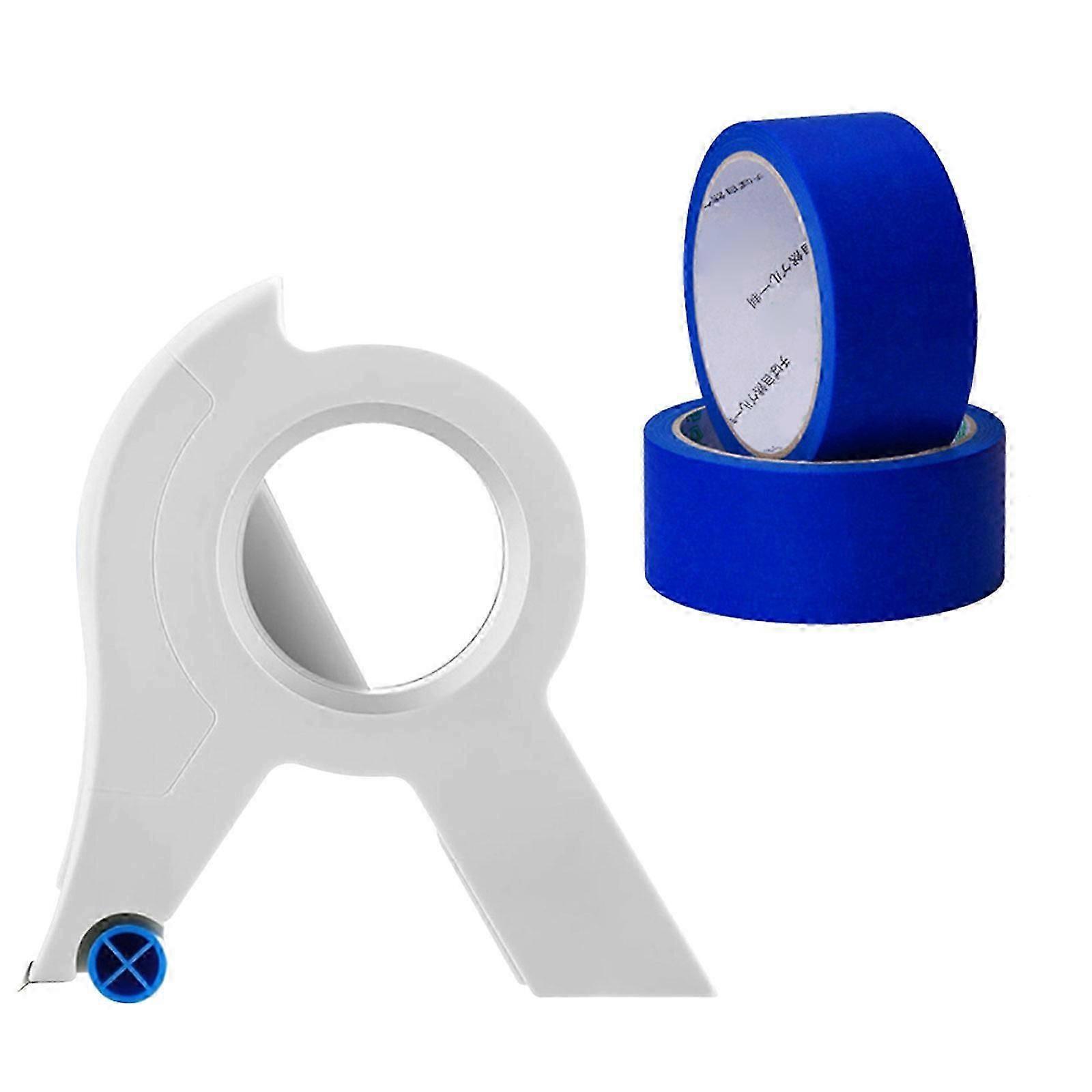 22yard Long Masking Tape And Painter Tape Applicator Set Ergonomic Handle Masking Tape Dispenser Film Tool White