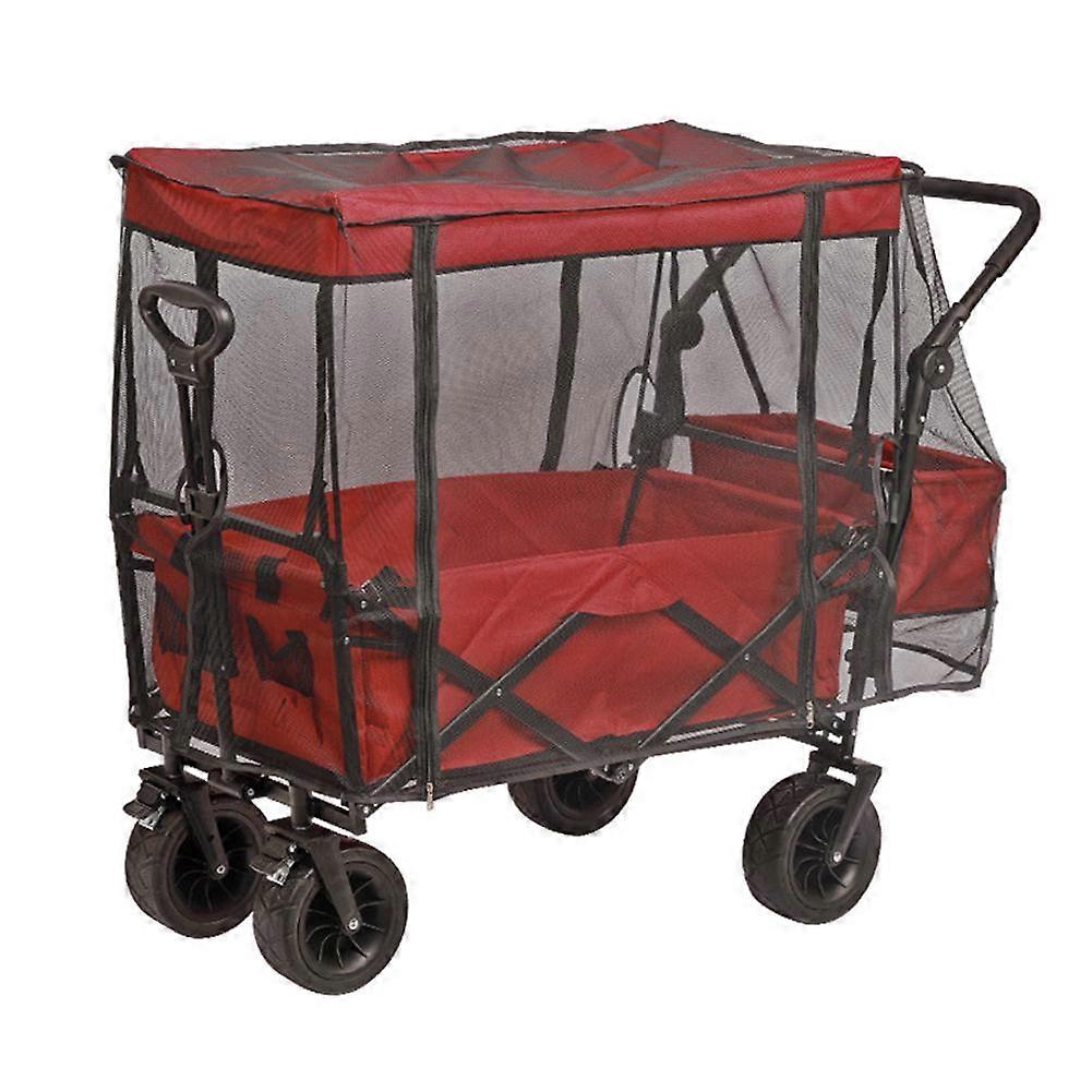 Folding Cart Rain Cover for Most Strollers, Windproof & Water-Resistant Protection - Easy to Install!