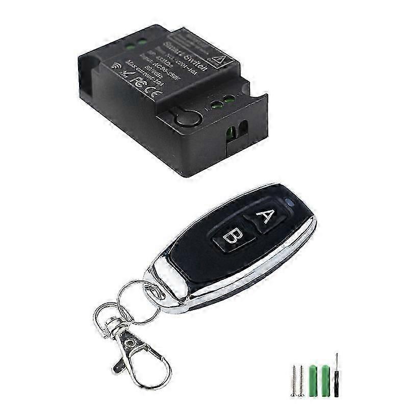 Wireless Remote Control Switch 220V 1CH Receiver Module and RF Transmitter for Smart Home LED Light Remote Control DIY,D