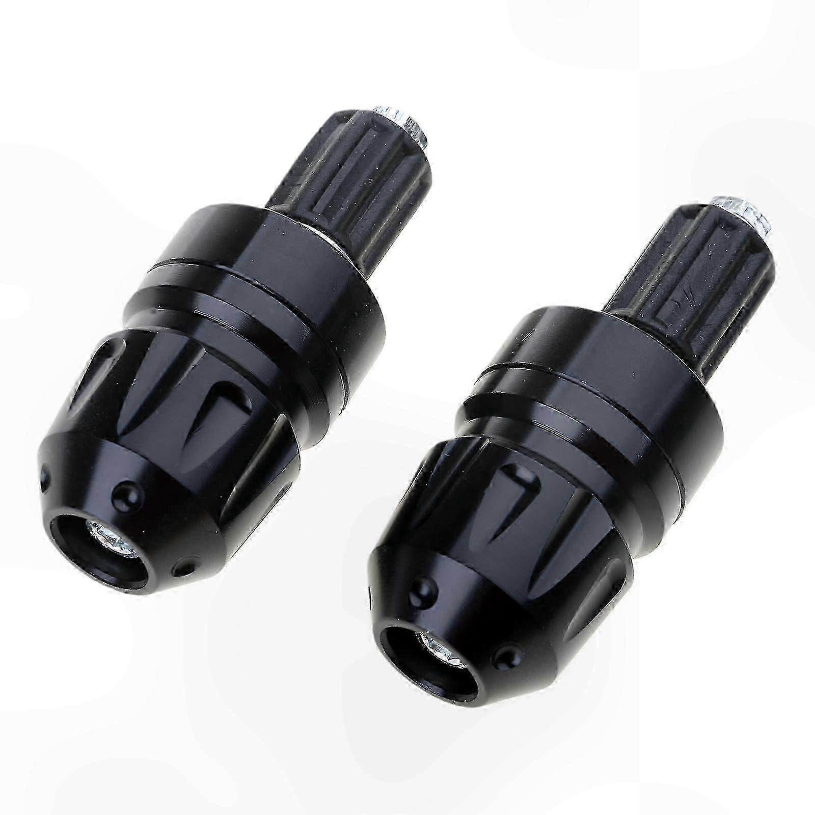 Aluminum Handlebar End Plugs for Motorcycle Grips - Pair of 1