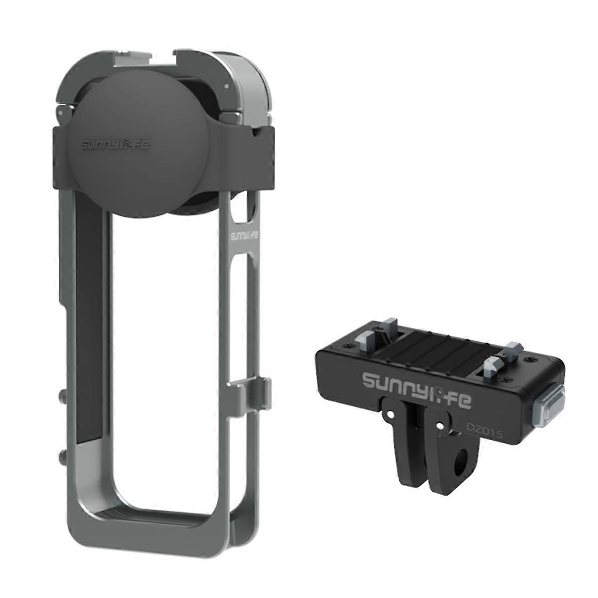 Protective Case for X5 Camera Frame Cage with Silicone Lens Cover Cold Shoe with Magnetic Adapter