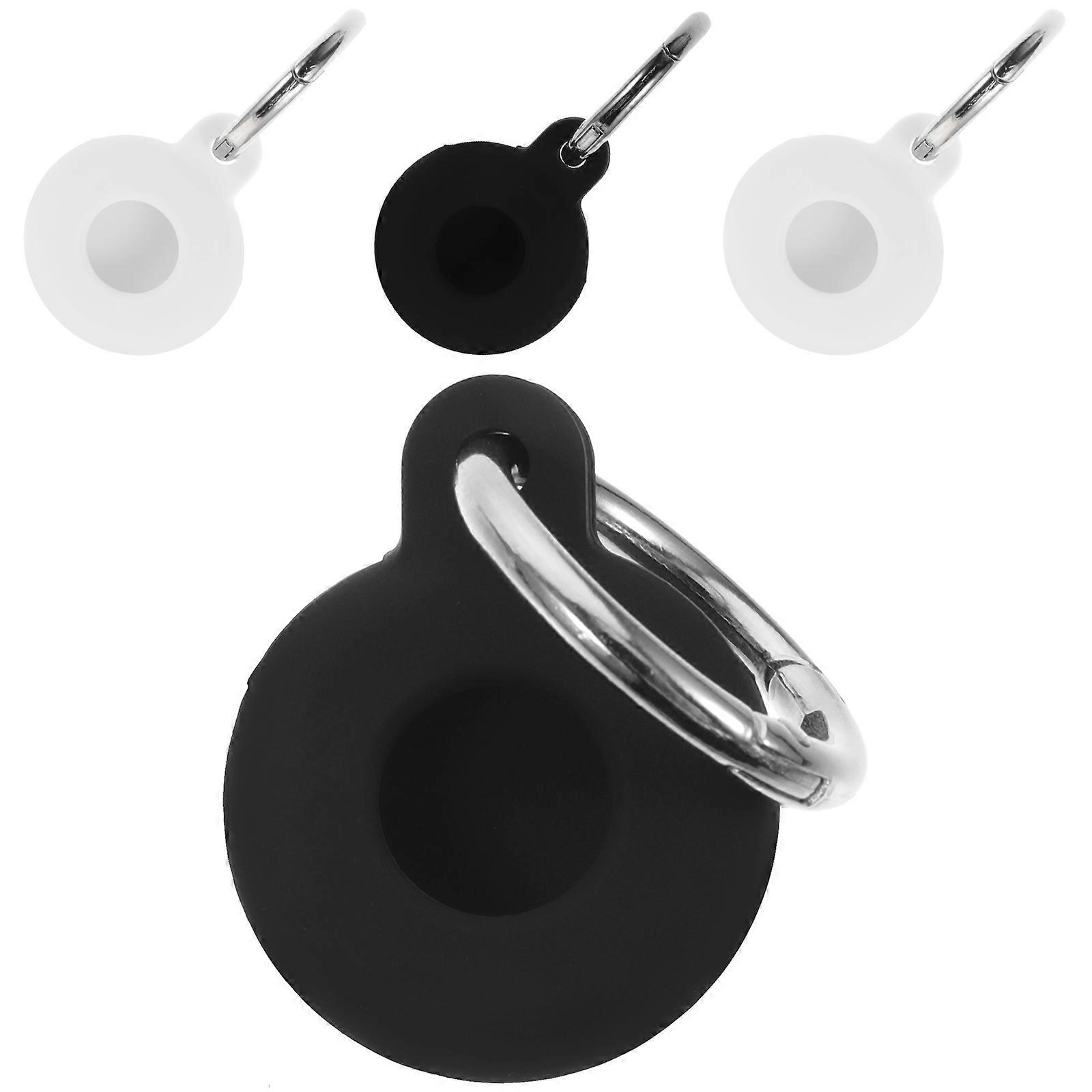 4pcs Practical Anti Lost with Protective Key Chain Holder and Silicone Cover for