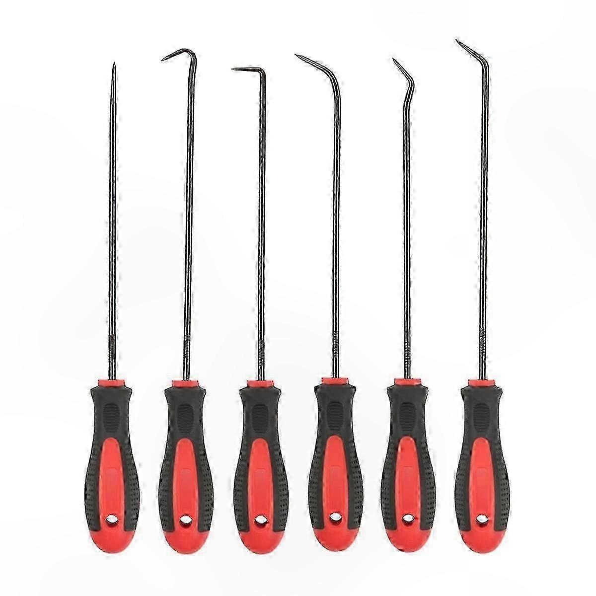 6-Piece Extended Reach Hook and Pick Tool Set for Precision Work