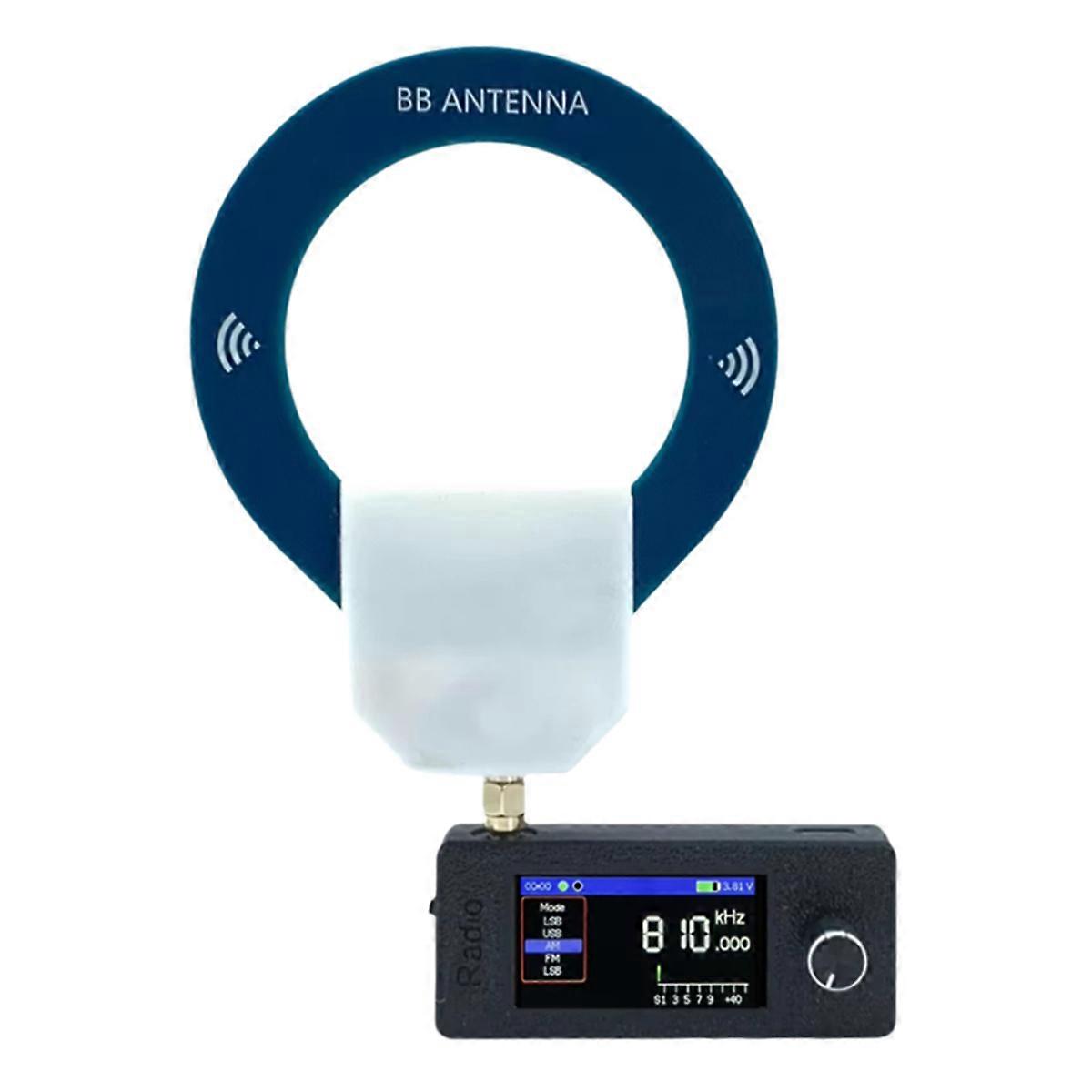 SI4732 Radio Receiver 1.9 Inches IPS Screen AM/FM/LSB/USB/ Mini Portable Shortwave Radio with Broadband Antenna