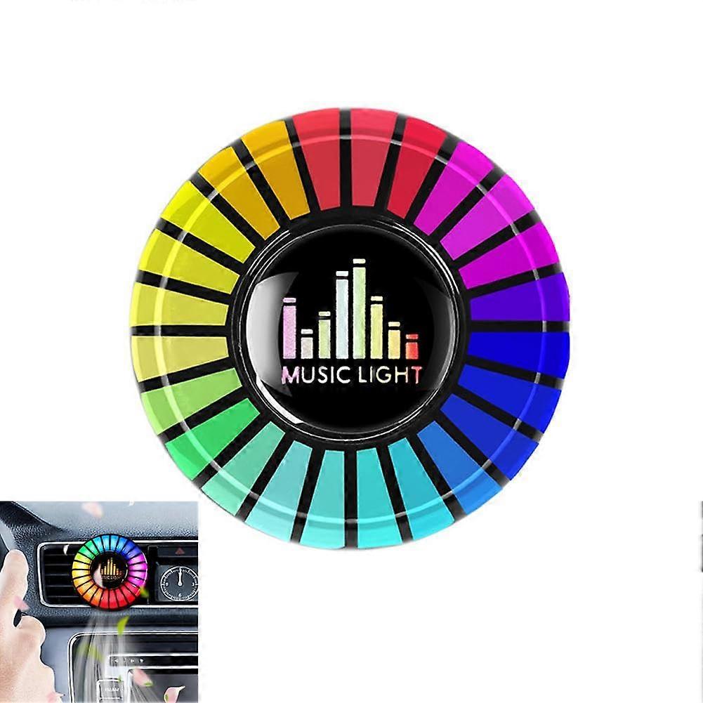 RGB Sound Control Fragrance Light For Car, LED, Music Rhythm Lamp, Aromatherapy Air Freshener Diffuser, Accessory