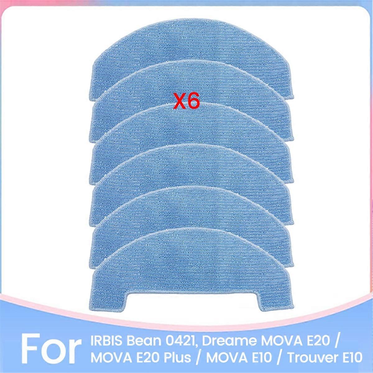 6PCS Mop Cloth Pads for for IRBIS Bean 0421 Spare Parts 6PCS