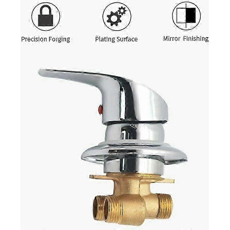 High-Precise Control Pedicure Spa Mixer Faucet With Chromed Brass Construction, Wear-Resistant Ceramic Sealing, Standard Thread For Easy