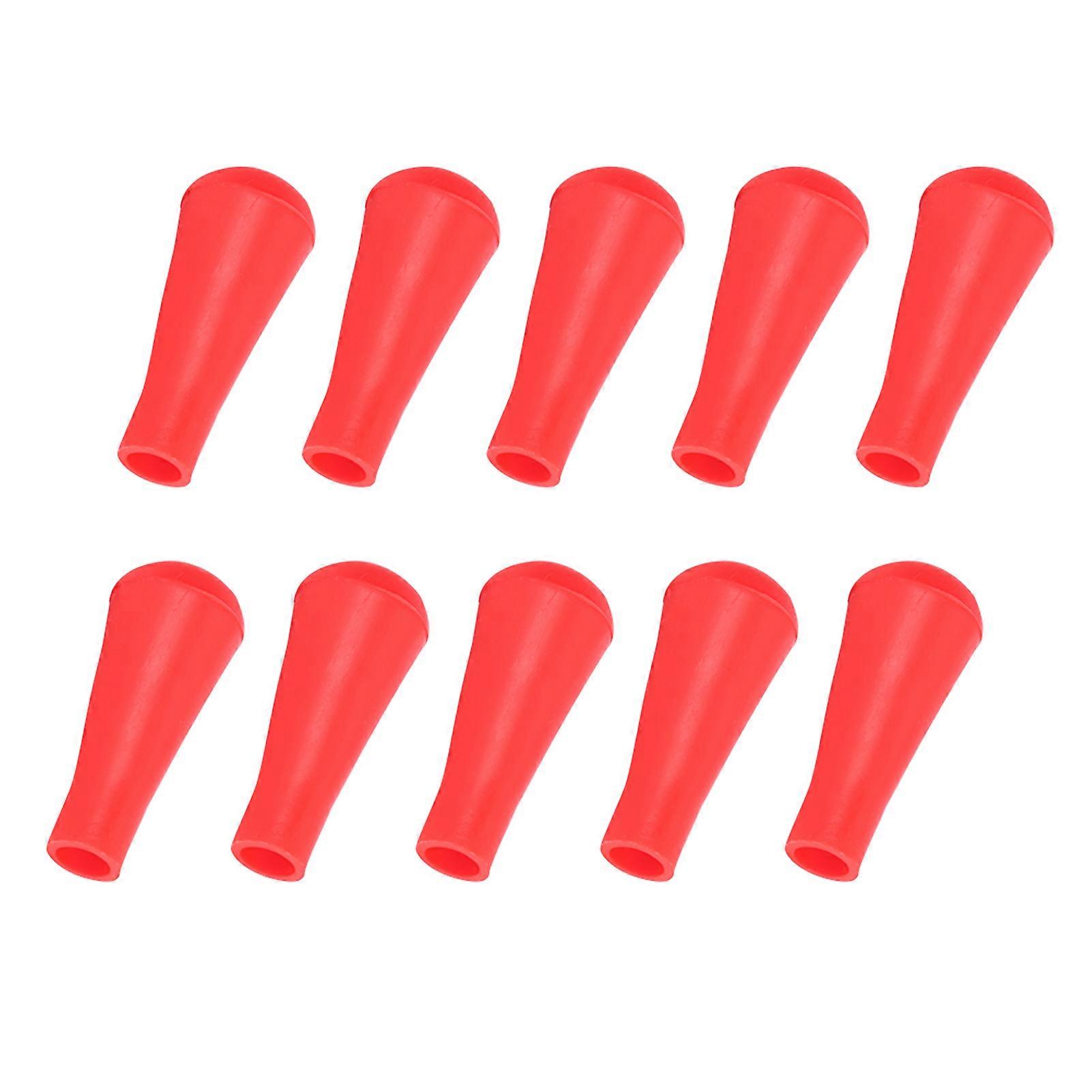 10PCS Blunt Arrow Archery Replacement Broadhead for Sports Shooting PracticeRed 8mm