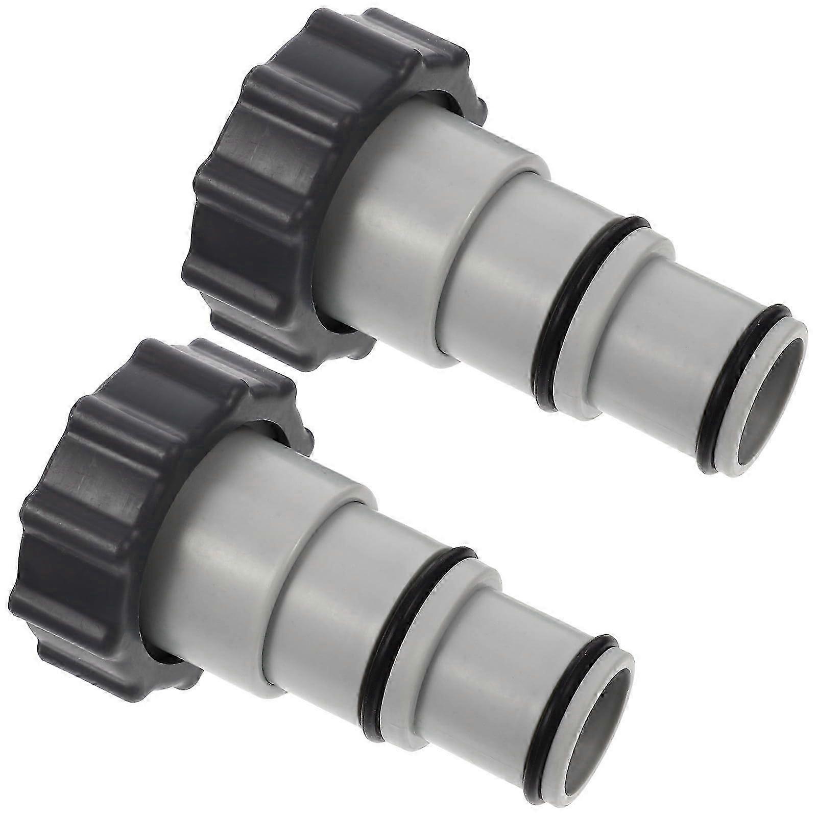 2025 Latest Model 2 Pcs Pool Hose Connector Pump Replacement Parts Good Sealing Adapter Swimming