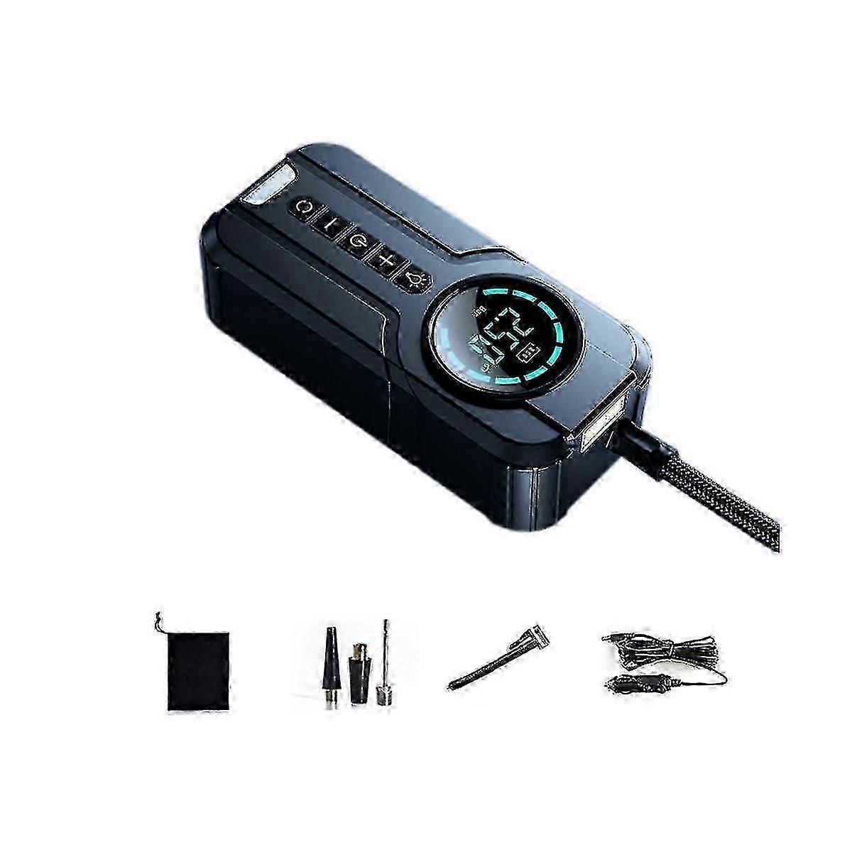 Car Portable Car Pump Tire Inflator Portable Inflatable Pump Car Bicycle Motorcycle Mini Digital Di SZRH A-F