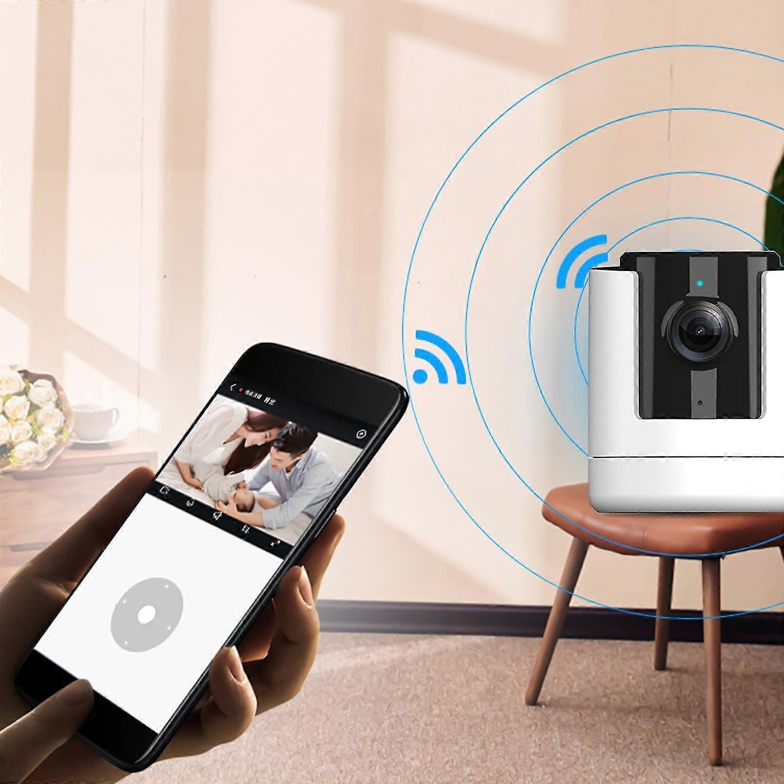 Smart Pan-Tilt Dome Camera, 355 Baby Monitor with Night Vision, Two-Way Audio, Motion Detection, Phone App