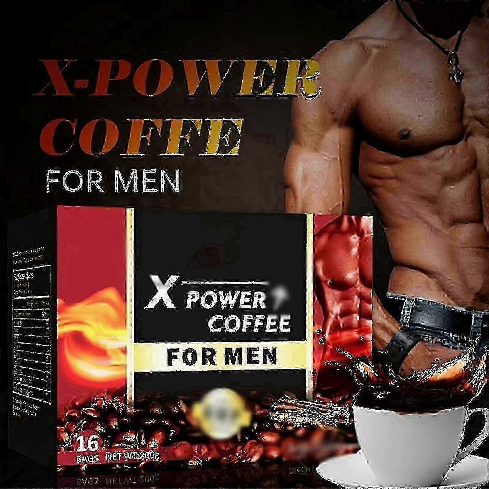 X Power Coffee, X Power Coffee For Men, Instant Power Coffee For Men, Powerful Coffee Ginseng Maca, X-power Coffee For Men-the Secret To Strong M