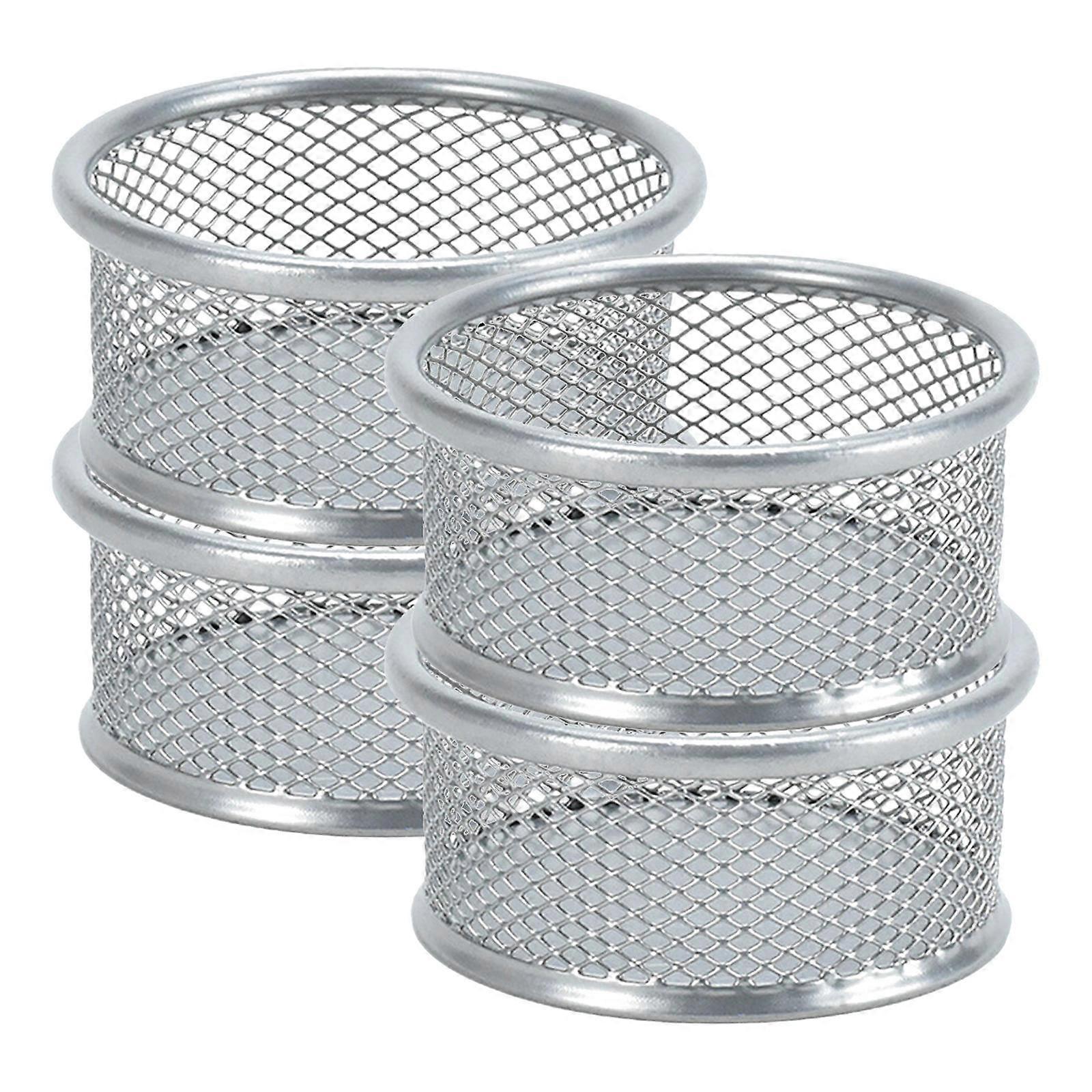 Desktop Paperclip Holders Silver for Office Storage 16Pcs Containers