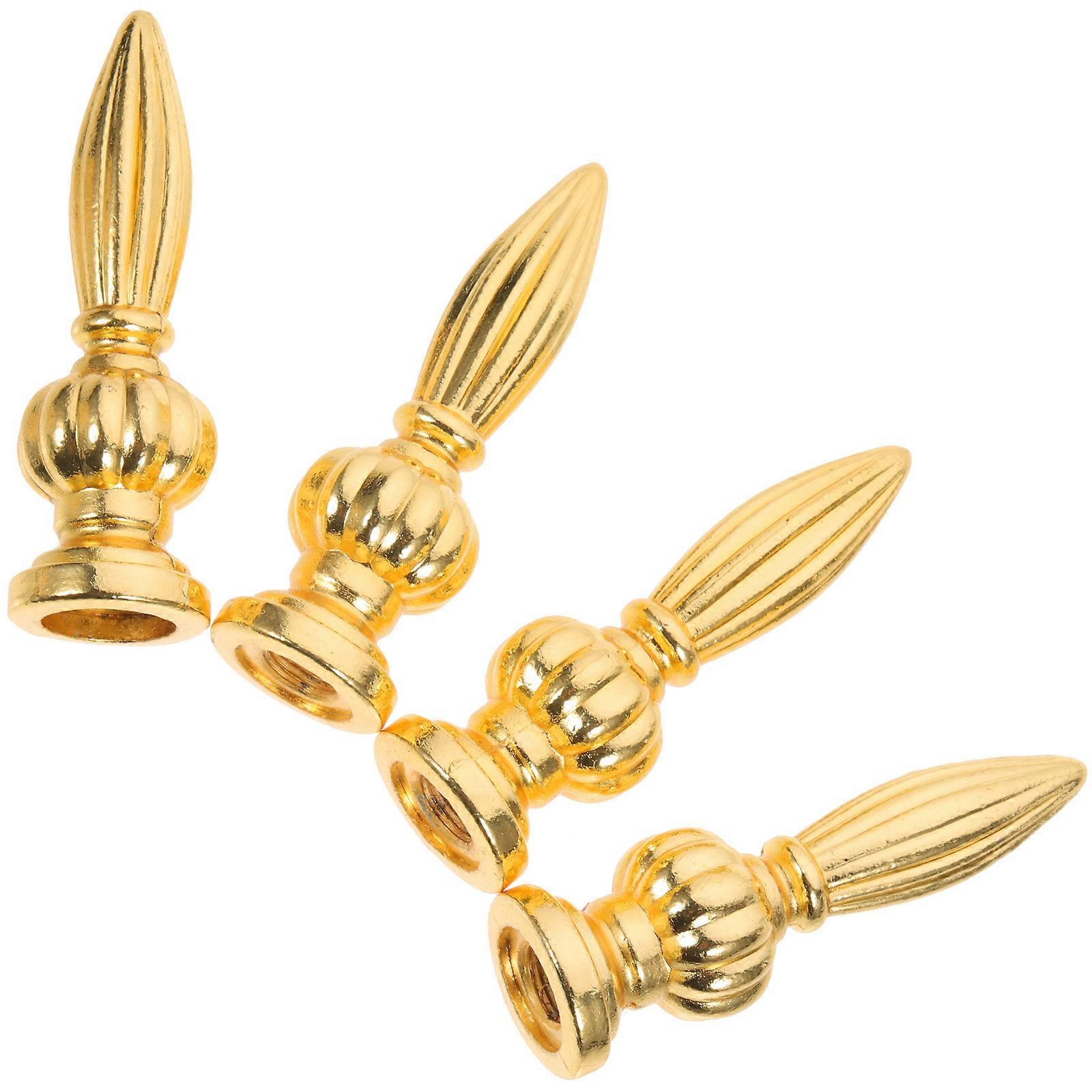 Golden Lamp Finial Parts for Decoration 20Pcs Lamp Shade Metal Finial
