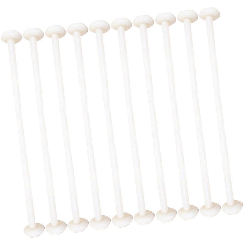 Simulated Mushroom Needle Mushroom Model for Decoration 20Pcs White PVC