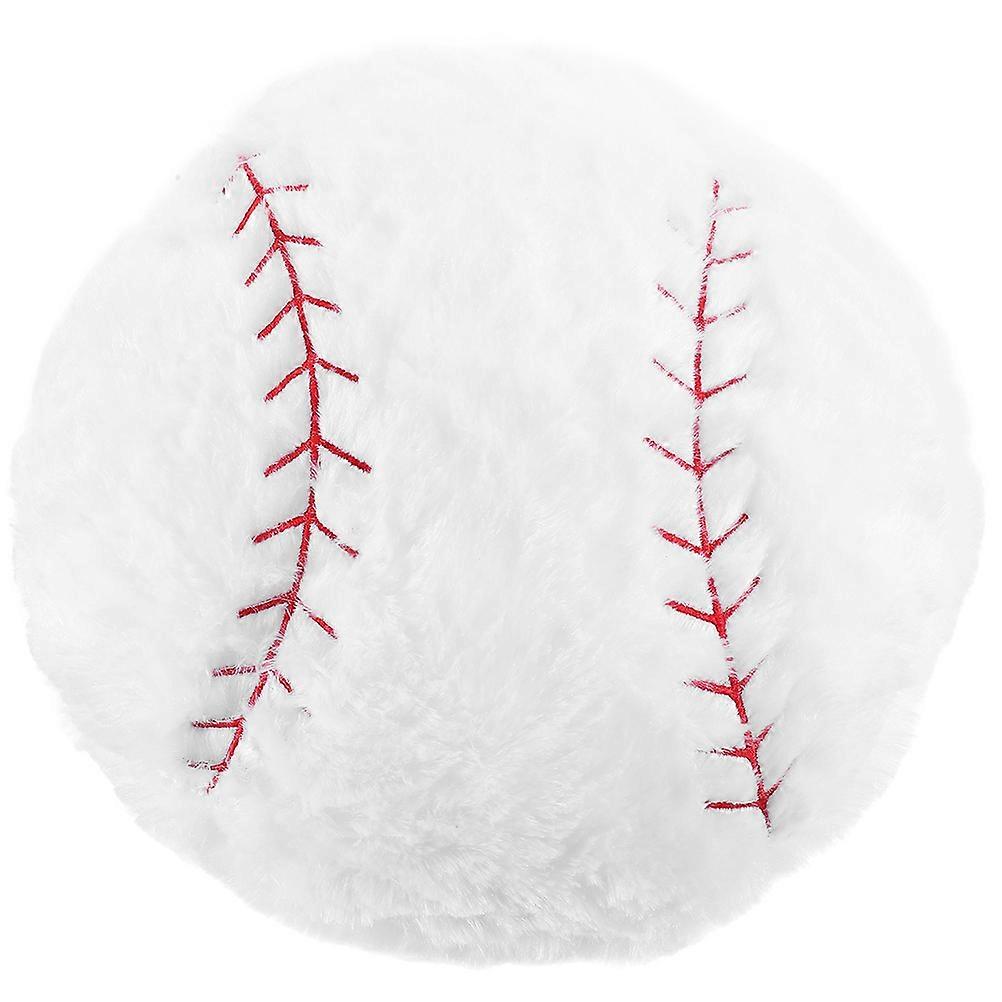 Throw Pillow Baseball Plush Home Decor White for Resting 1Set