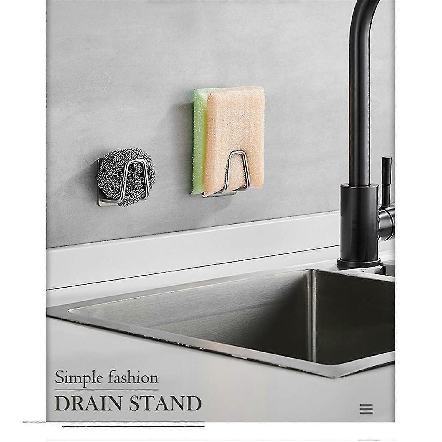 Kitchen Organizers Sponge Holders Soap Drying Racks Black