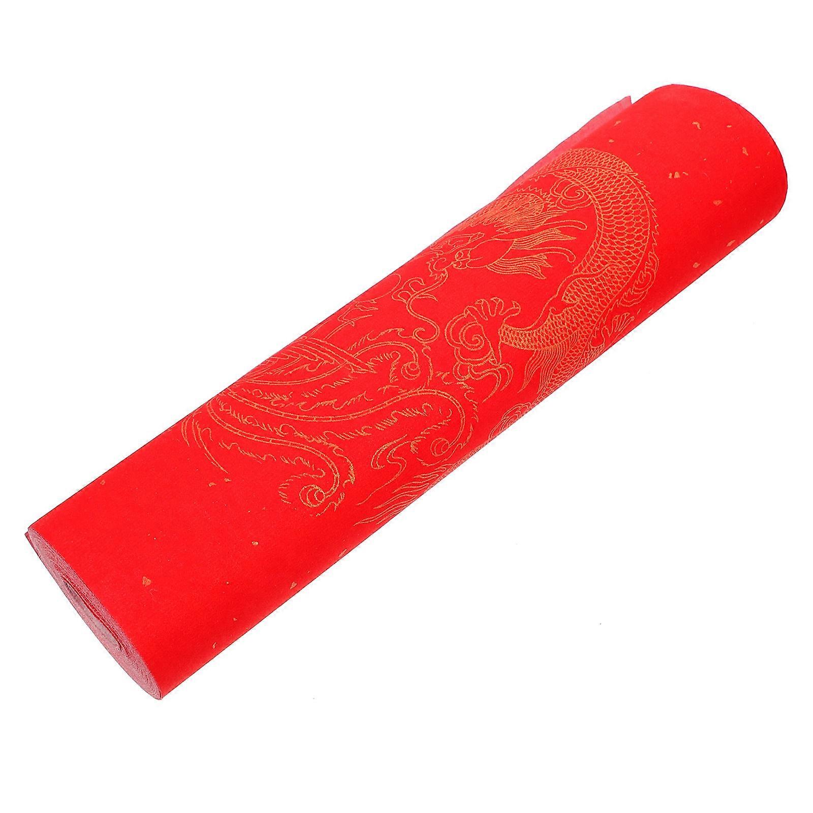 Calligraphy Writing Sumi Paper Spring Festival Chinese New Year Red Thickened Paper 1Pack