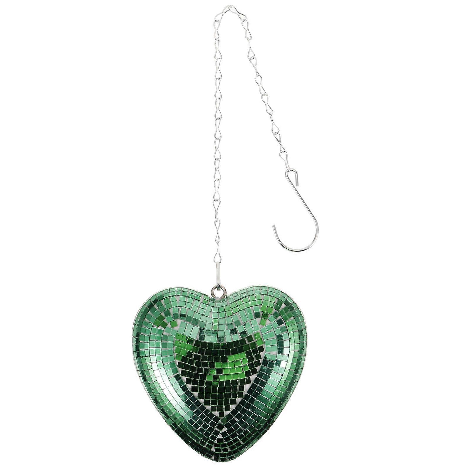 4Pcs Hanging Heart Shape Disco Ball for Party Decoration Glass Foam