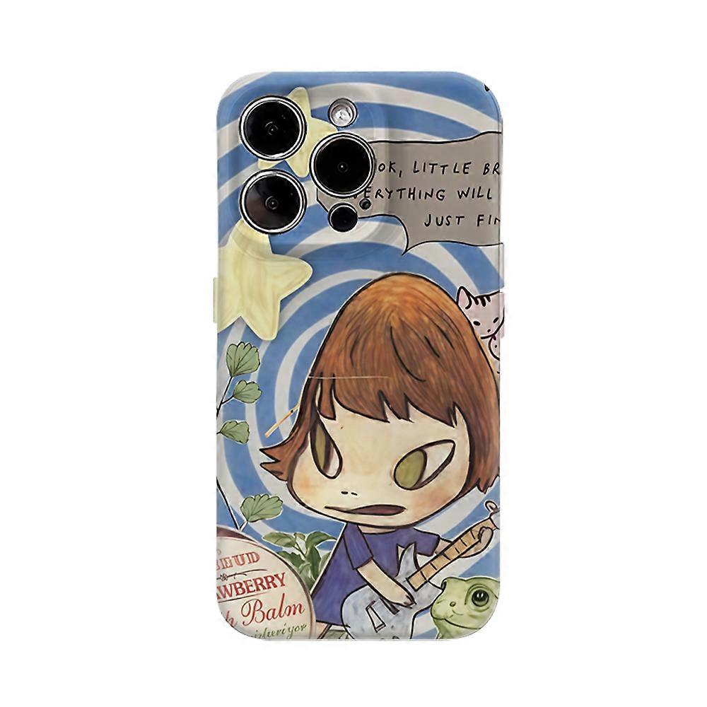 Insomnia Night Doll Phone Case for IPhone 16 15 14 13 12 11 X XS XR XSMAX 7 8 Pro Max Plus Double-layer Back Cover