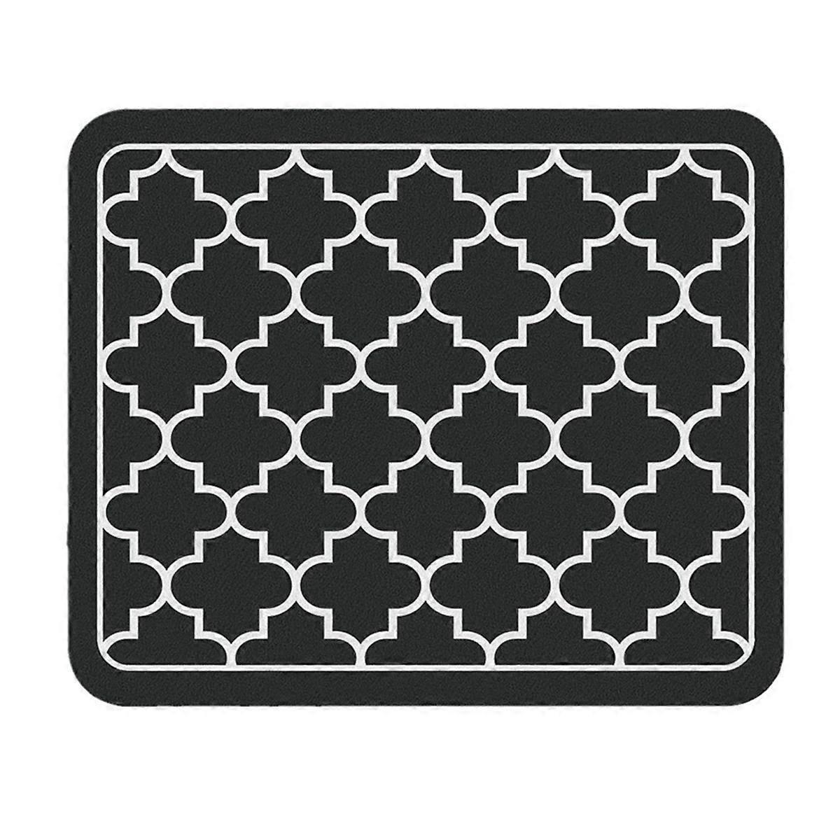 Coffee Mat Absorbent Dish Drying Mat Black 50X30cm